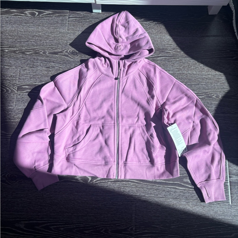 NWT LULULEMON SCUBA OVERSIZED FULL ZIP VELVET DUST M/L - TUESDAY DISCOUNT $75$$